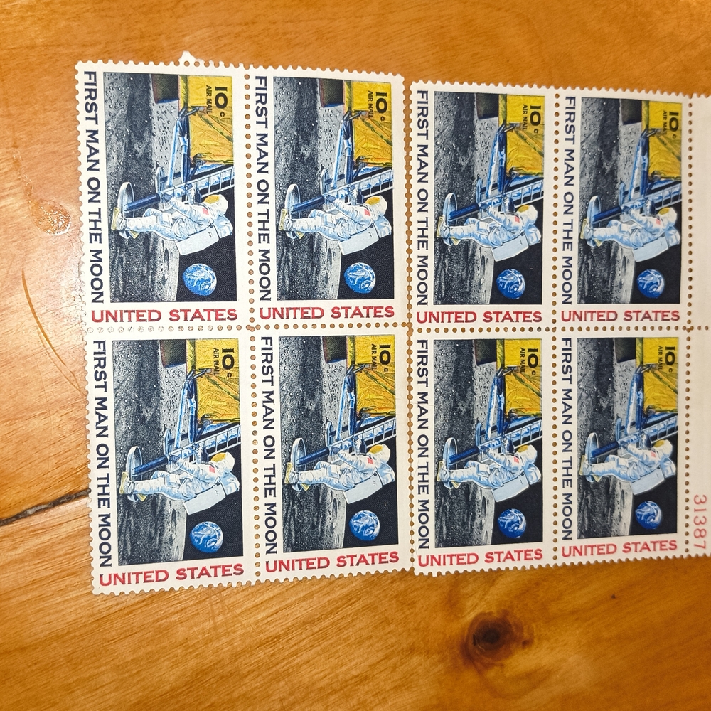 First Man on the Moon Stamps